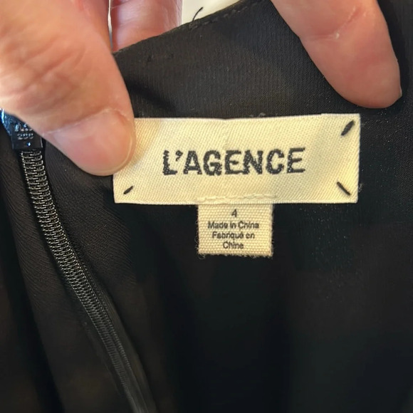 L'AGENCE DIA CAMISOLE Belted JUMPSUIT in Black - Picture 6 of 14